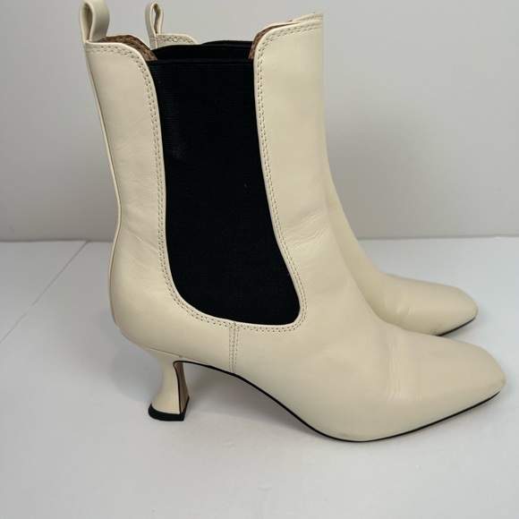 Sam Edelman Lani Women's Boots White cream black 7.5 - Picture 5 of 11